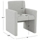 preview thumbnail 5 of 28, SAFAVIEH Couture Maisey Arm Chair - 26" W x 25" D x 33" H