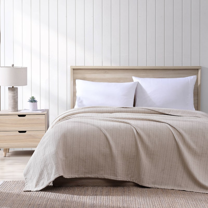 Tommy Bahama Bamboo Woven Yarn Dyed Cotton Reversible Blanket