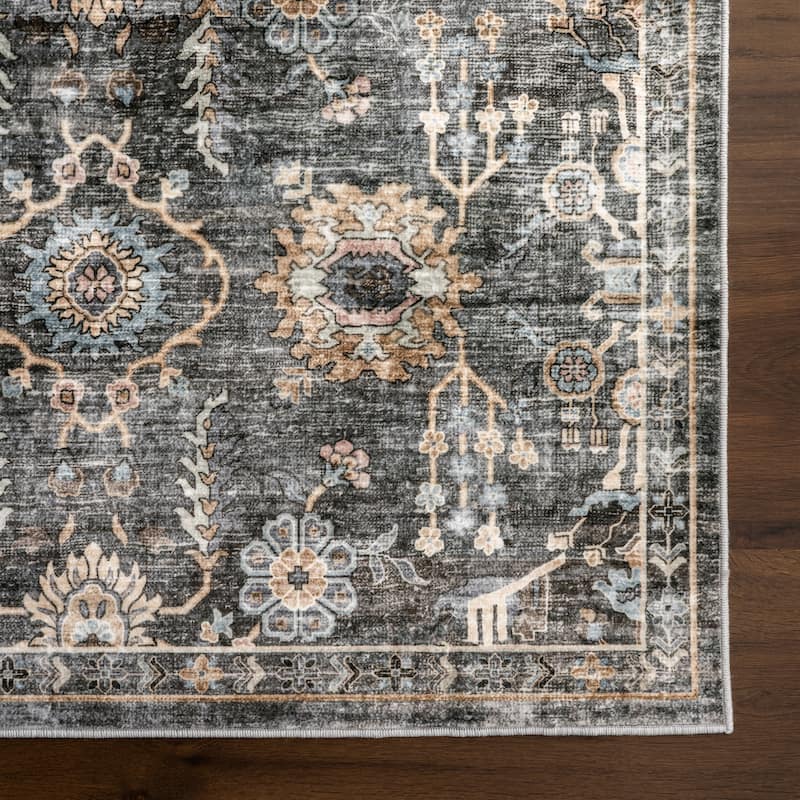 Nuloom Benica Multi Medallion Machine Washable Area Rug