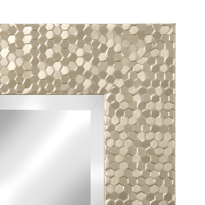 DesignOvation Coolidge Framed Wall Vanity Beveled Mirror