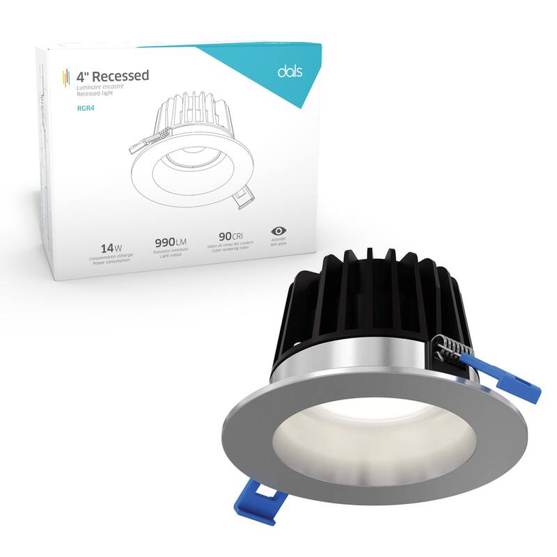 DALS 4 Inch Round Smooth Baffle LED Recessed Downlight - 4"