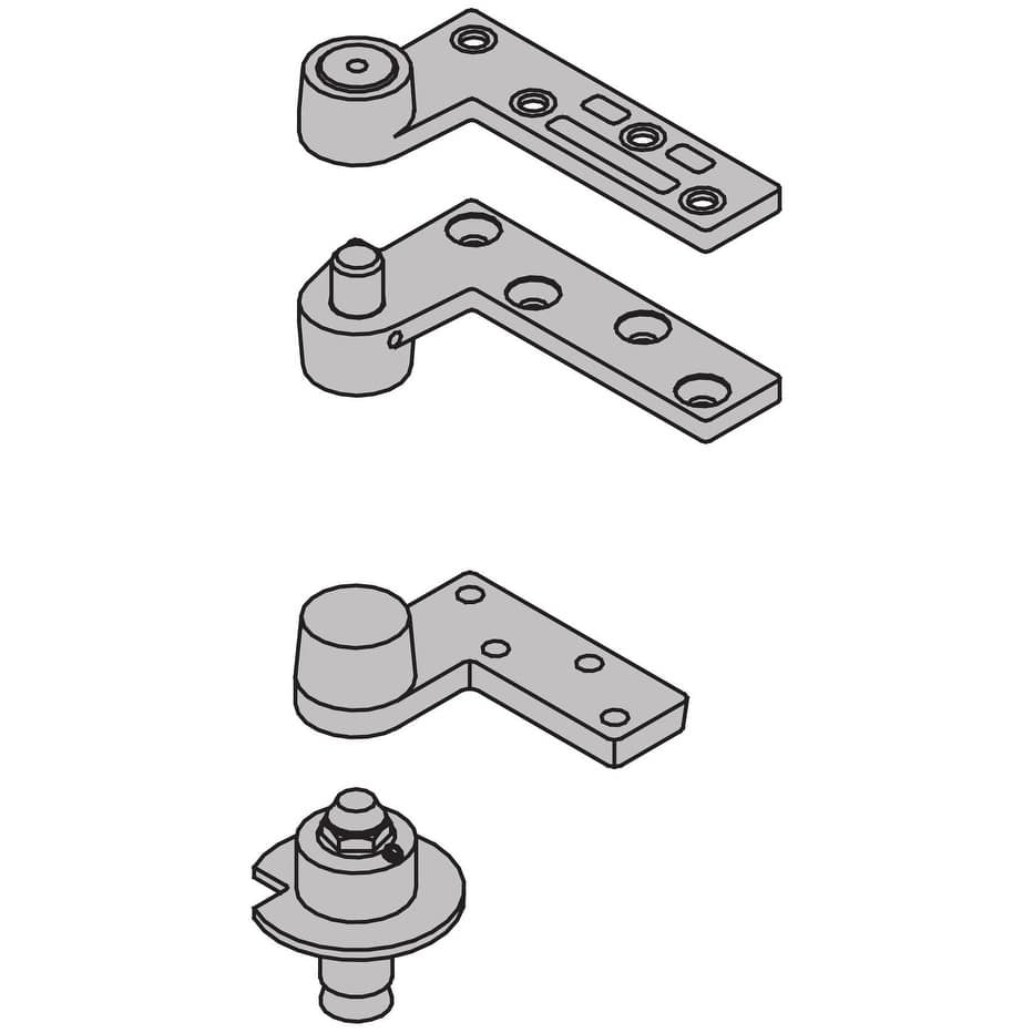 Ives Commercial Series 3/4 Inch Left Handed Offset Pivot Hinge