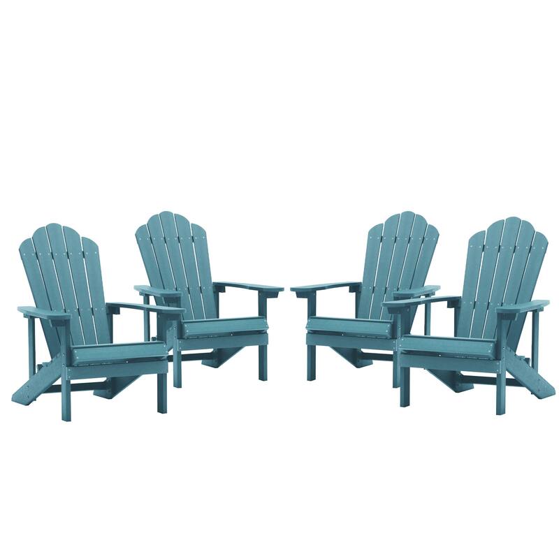 Clihome Outdoor Patio Slat HIPS Adirondack Chair