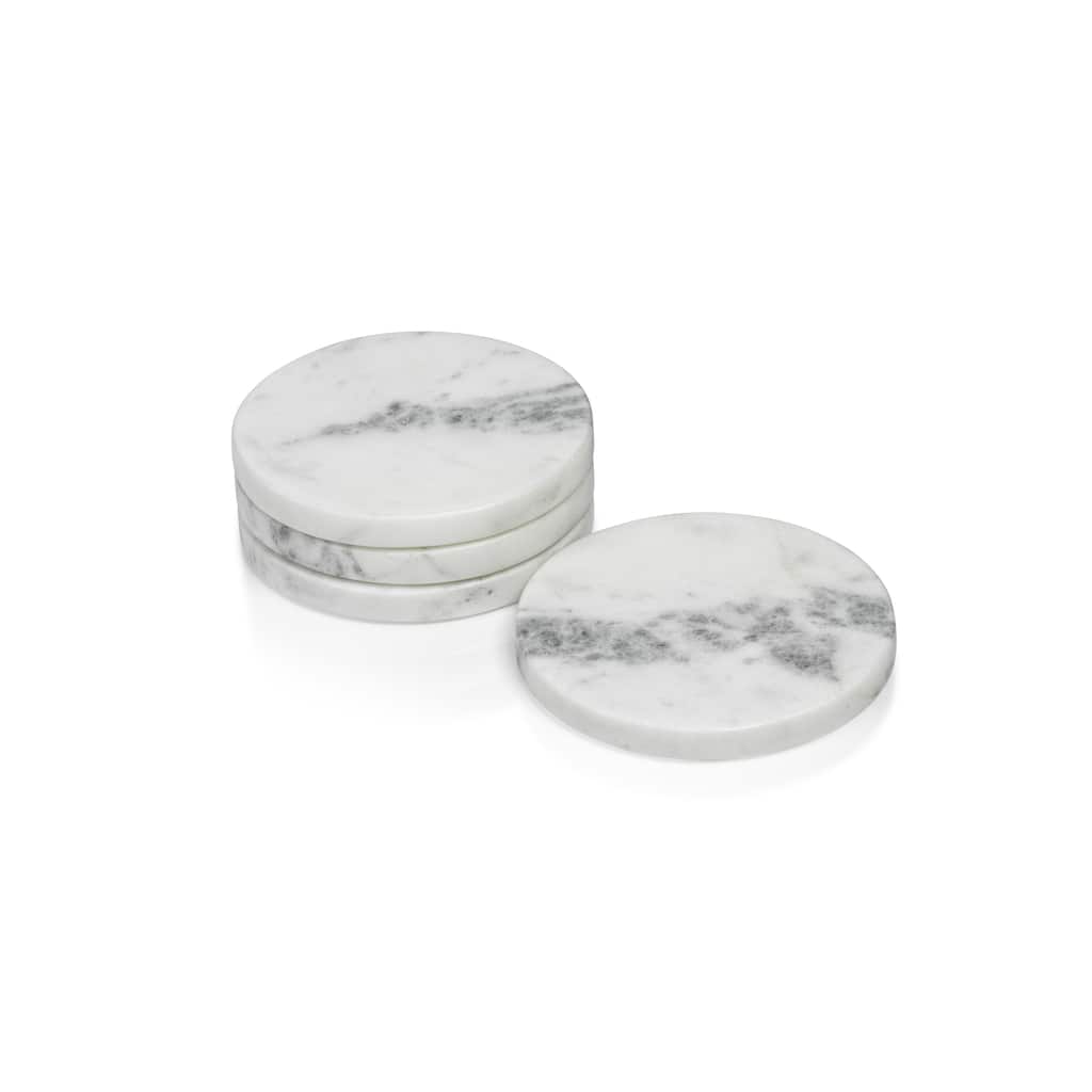 Saumur Marble Coasters, Set of 8 - 4" diameter