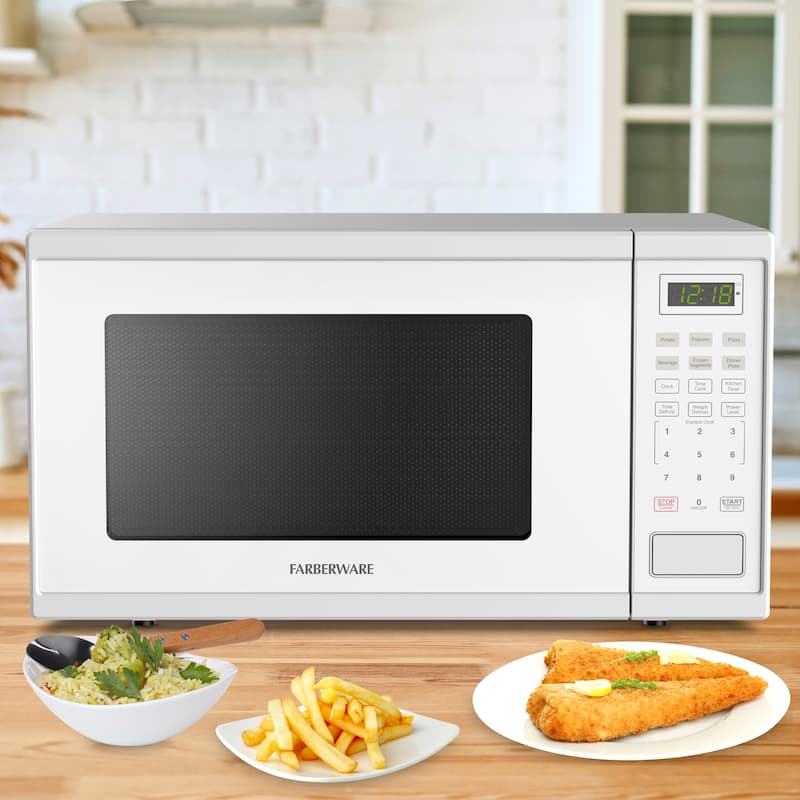 1.1 Cu. Ft. 1000-Watt Digital Microwave Oven, Black