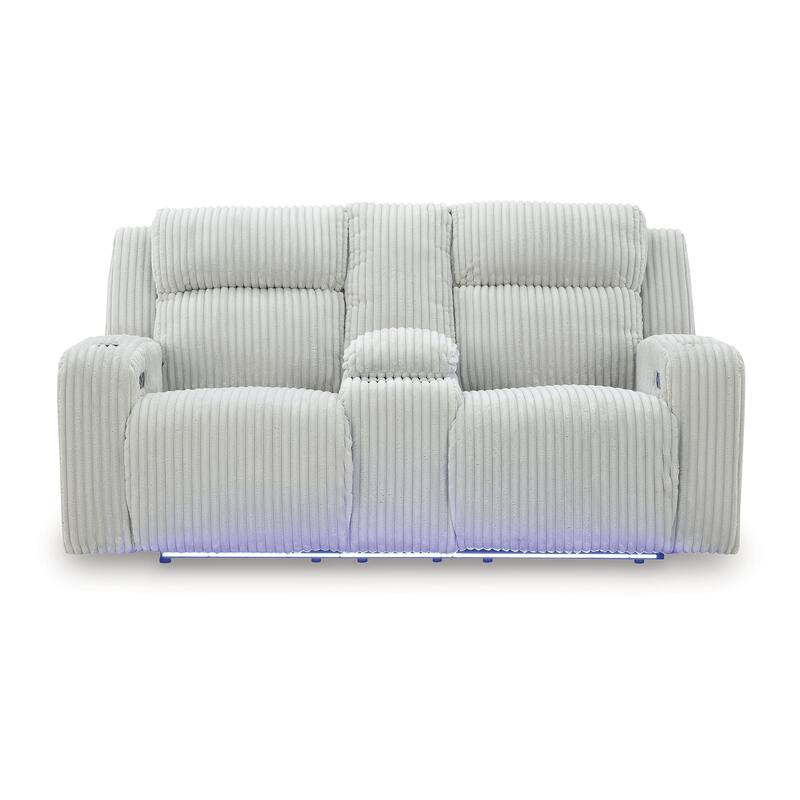 Signature Design by Ashley TwinBrooke Power Reclining Loveseat with Console - 78"W x 44"D x 42"H