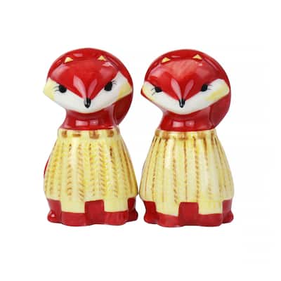 Forest Friends Ceramic Fox Salt & Pepper Set