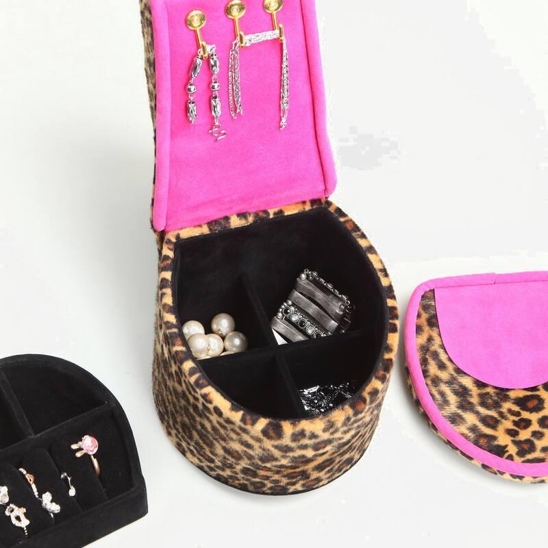 High Heel Shoe Design Jewelry Box with Hooks