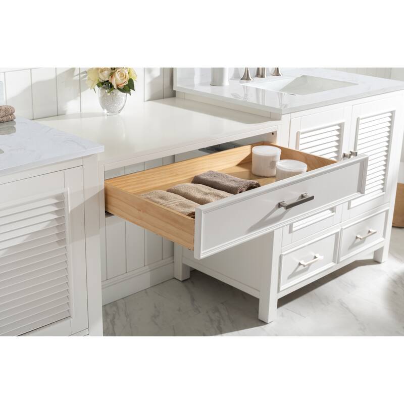Estate 102" Double Sink Bathroom Vanity Modular Set