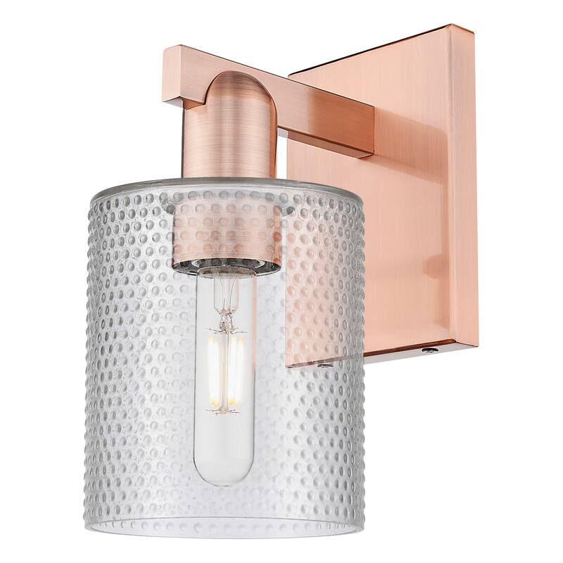 Innovations Lighting 716-1W-11-5 Cobbleskill Sconce Cobbleskill 11" - Antique Copper / Clear