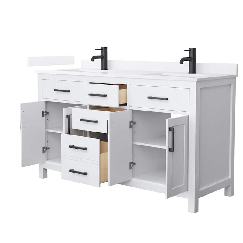 Wyndham Collection WCG2424-60D-QTZ-UNSMXX Beckett 60" Free Standing