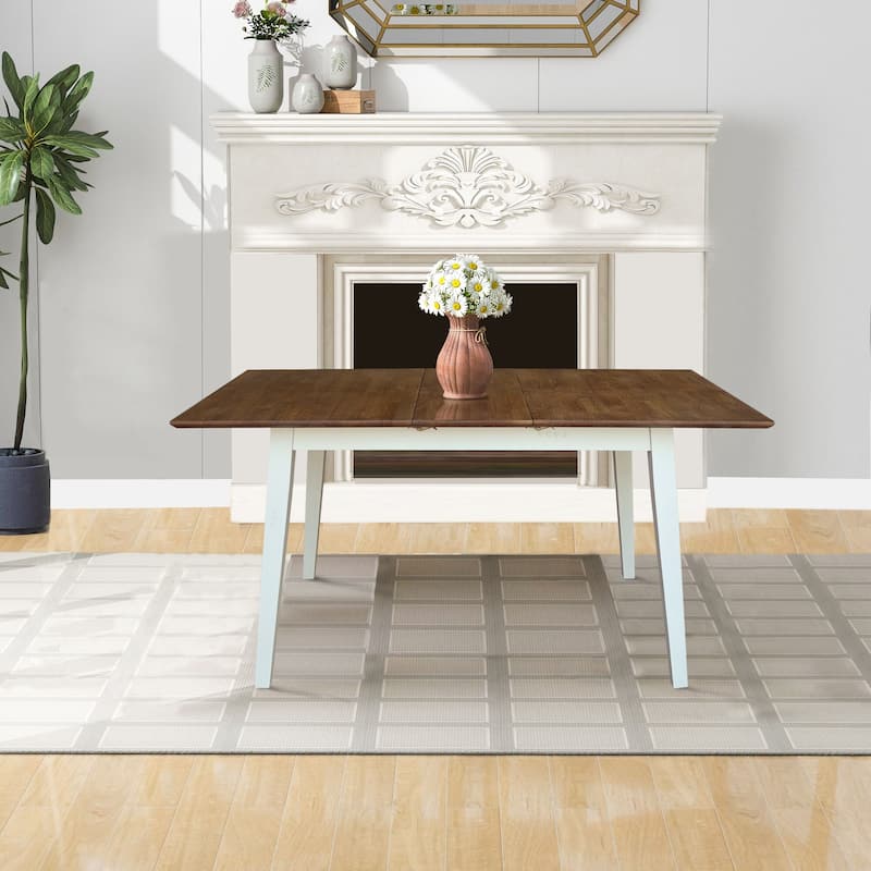 International Concepts Solid Wood 60" Butterfly Extension Dining Table