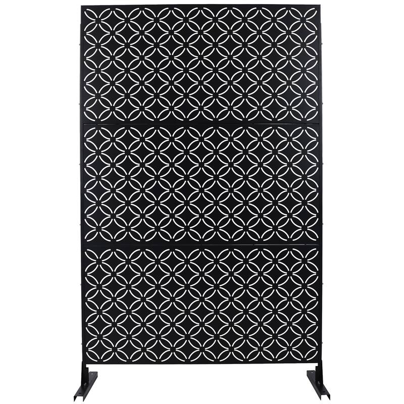 Outdoor & Indoor Privacy Screen Metal Privacy Screen 76" H×48" W