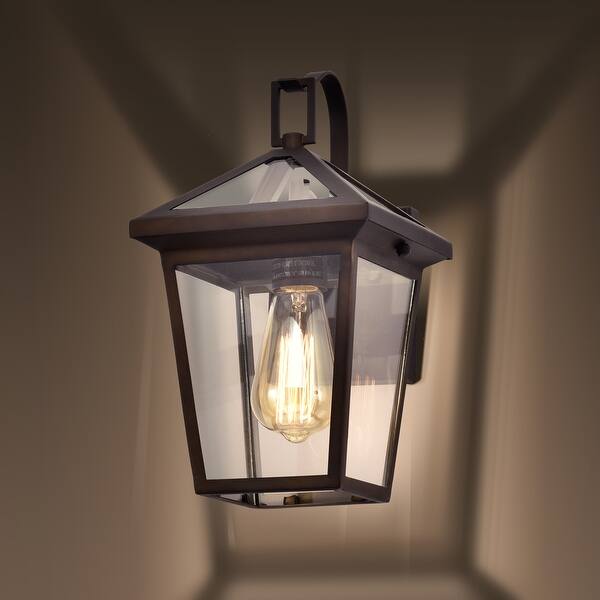 Shop Wall Mount 1 Light Dark Bronze Finish Outdoor Light Fixture