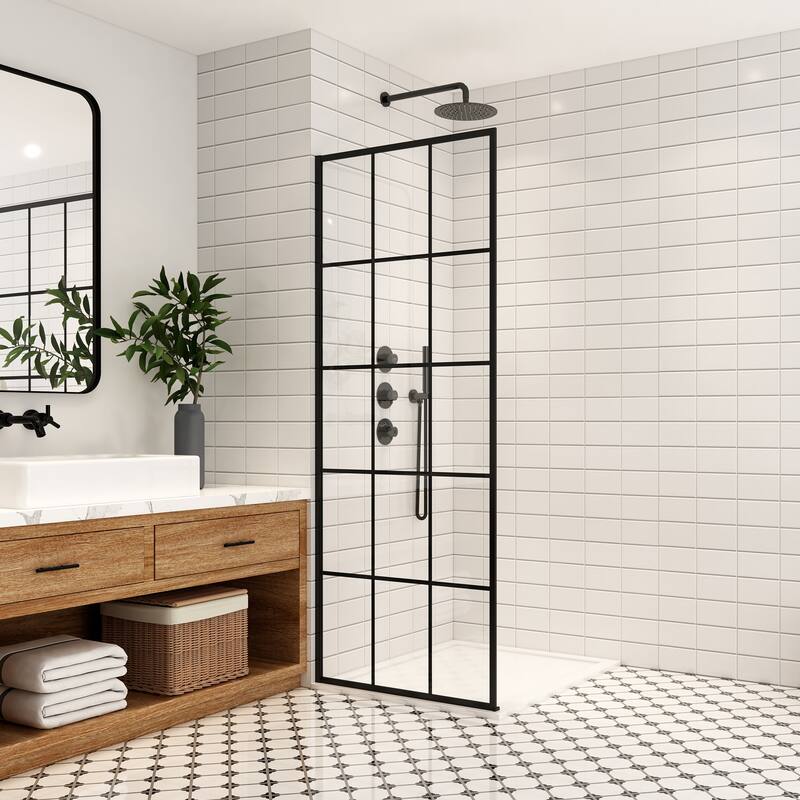 Miseno MSD-PUEN-3478-GP Puente 78" High x 34" Wide Framed Shower