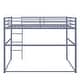 preview thumbnail 7 of 31, Metal Loft Bed Full with Guardrails, Flat Ladder, Kids, Teens, Adults