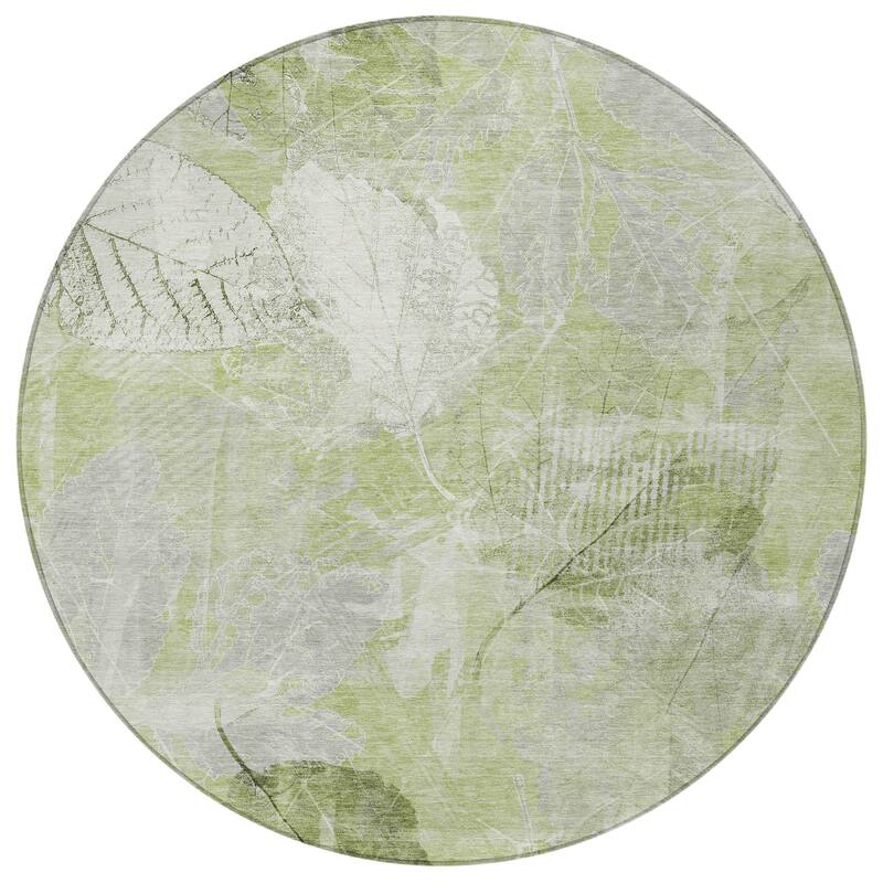 HomeRoots Floral Transitional Rectangle Outdoor Rug