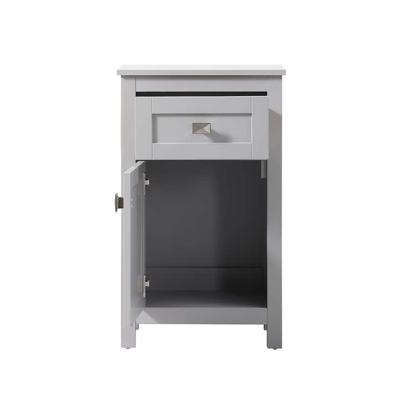 Indigo Home 18 Inch Bathroom Storage Freedstanding Cabinet