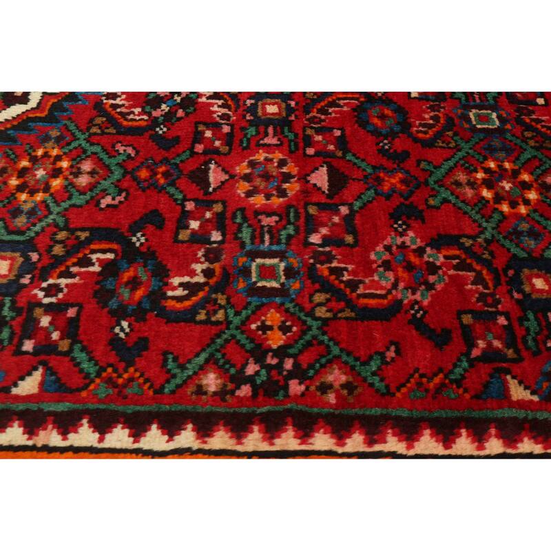 ECARPETGALLERY Hand-knotted Andelz Red Wool Rug - 4'9 x 6'6