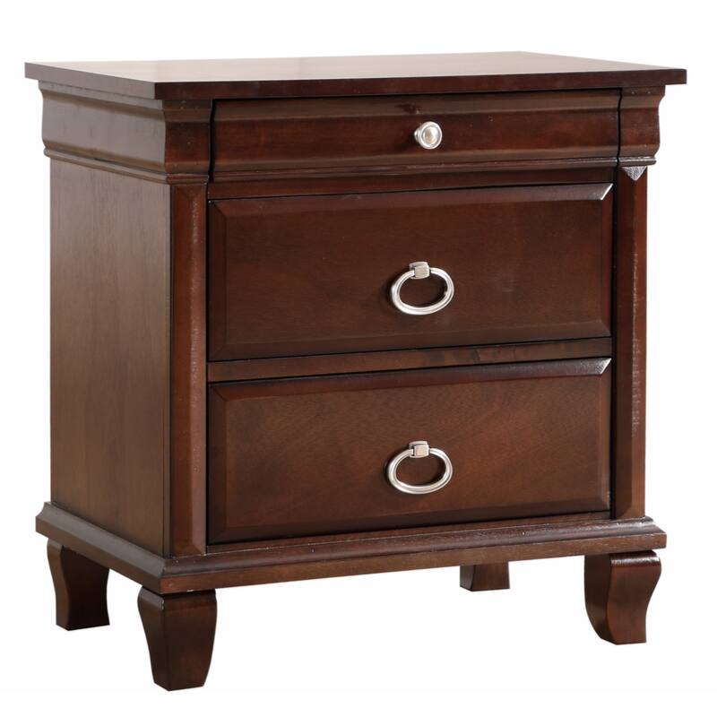 Glory Furniture Triton Nightstand , Cappuccino - Beige