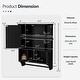 preview thumbnail 17 of 54, Futzca Bathroom Cabinet Wall Mounted, Storage Cabinet with Doors and Shelves