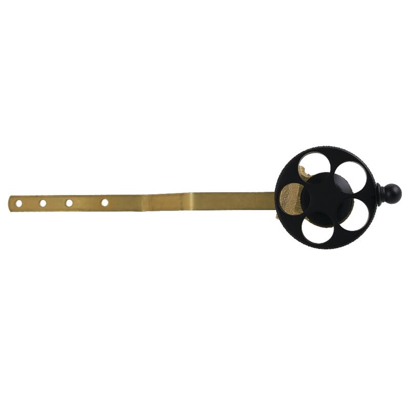 Kinston Brass Front Mount Toilet Tank Lever with Knurled Handle - Matte Black