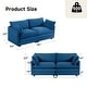 preview thumbnail 118 of 150, Corduroy Sectional Sofa with Removable Ottomans & Ultra-soft Cushions for Living Room & Bedroom