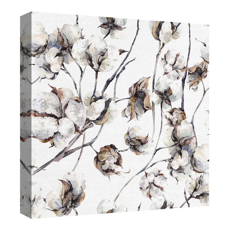Cotton Blossoms by Belle Maison Canvas Art Print
