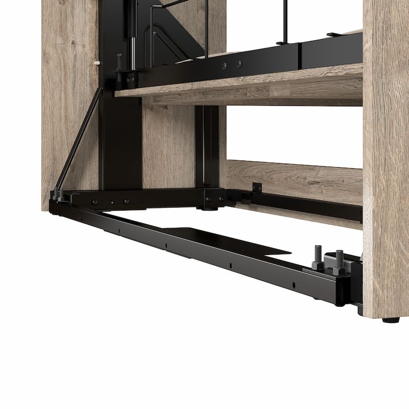Cielo Queen Murphy Bed with Floating Shelves by Bestar
