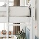 preview thumbnail 13 of 12, Full Size Loft Bed with Built-in Desk, Ladder Platform, Ladders, Guardrails