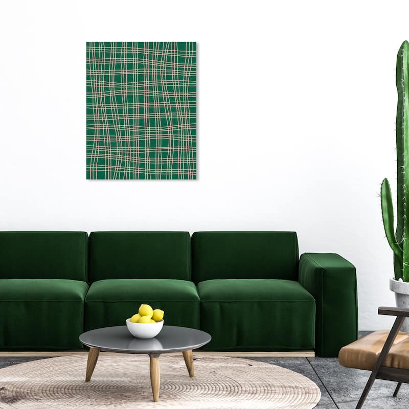 Wynwood Studio Canvas World and Countries Nordic Motif Pattern Green Modern & Contemporary Wall Art Canvas Print - 30 x 36