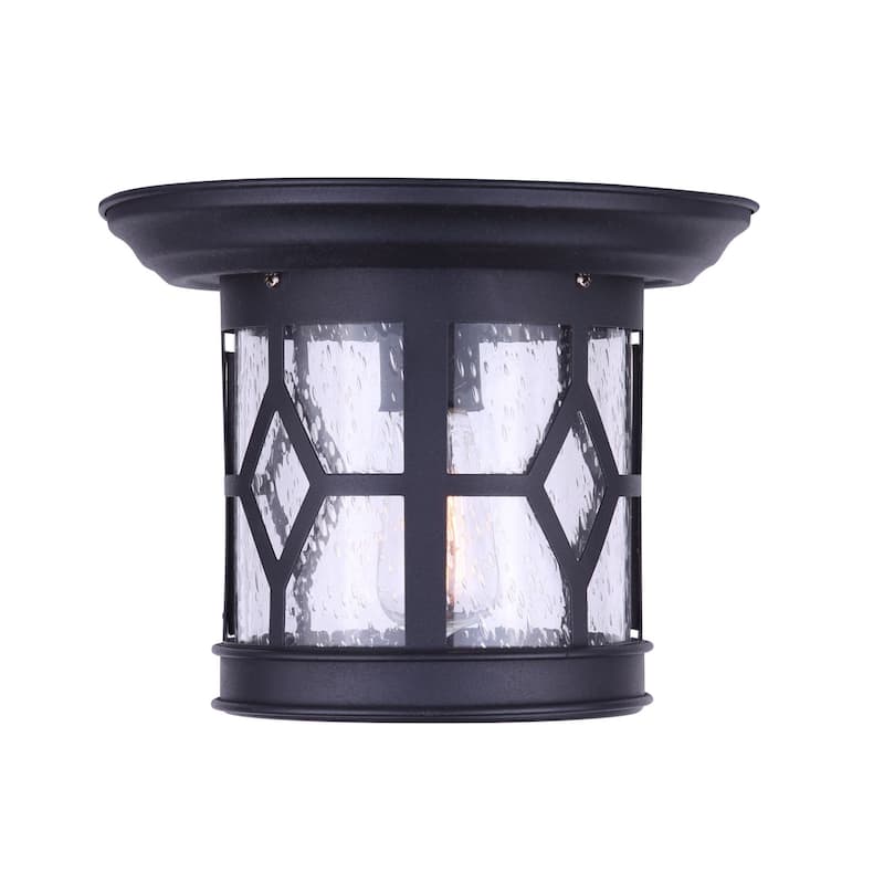 Canarm Atlanta Single Light 10" Wide Outdoor Flush Mount Lantern