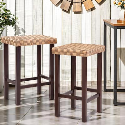 26.4"Rattan Bar Stool (Set of 3)