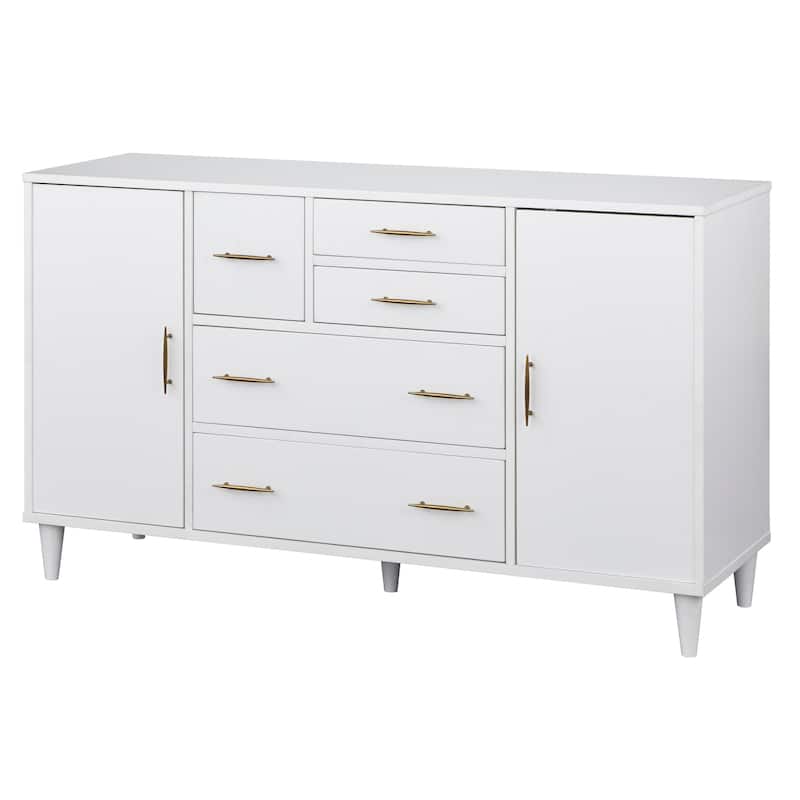 Lifestorey Ana Mid-Century Buffet/Sideboard - White