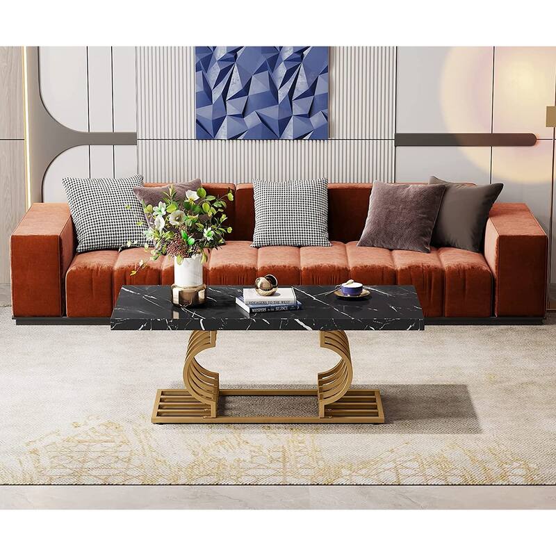 47 Inches Coffee Table CenterTea Table for Living Room