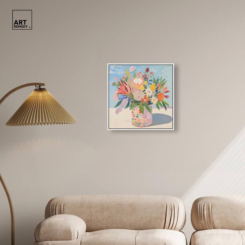 Floral Tin Canvas by Art Remedy