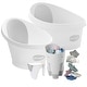 preview thumbnail 6 of 4, Shnuggle Toddler Bath, Baby Bath and Accessories Bundle White