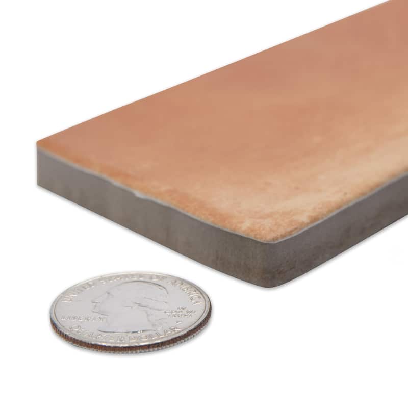 Merola Tile Sentier Brique des Ocres 2-3/8" x 14-1/2" Porcelain Floor and Wall Tile