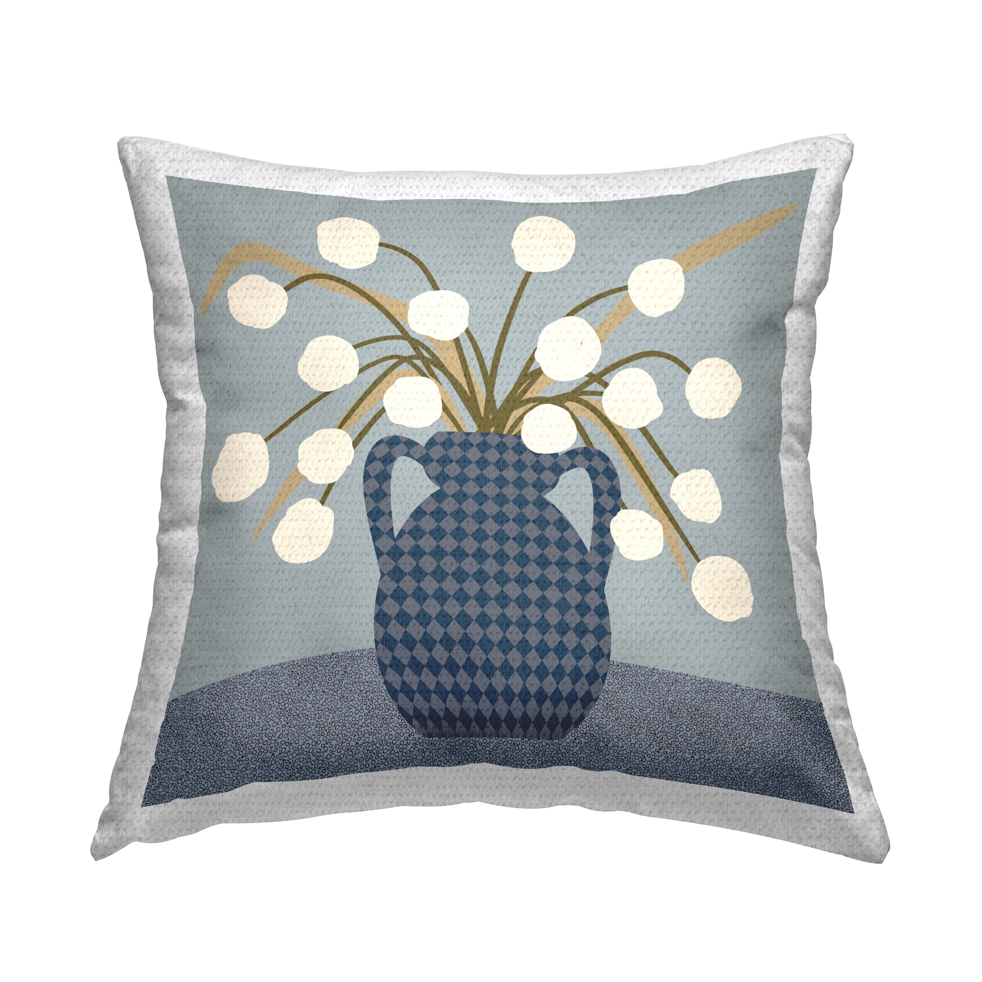 Stupell Abstract Potted Botanicals Printed Outdoor Throw Pillow Design by Regina Moore