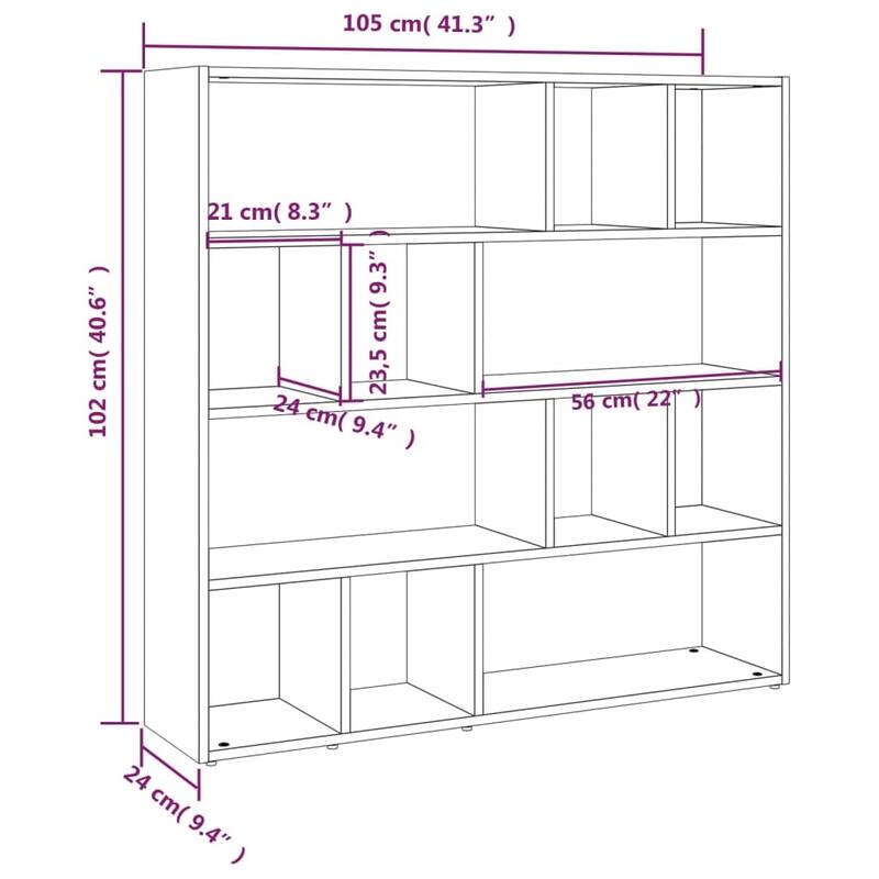vidaXL Book Cabinet/Room Divider