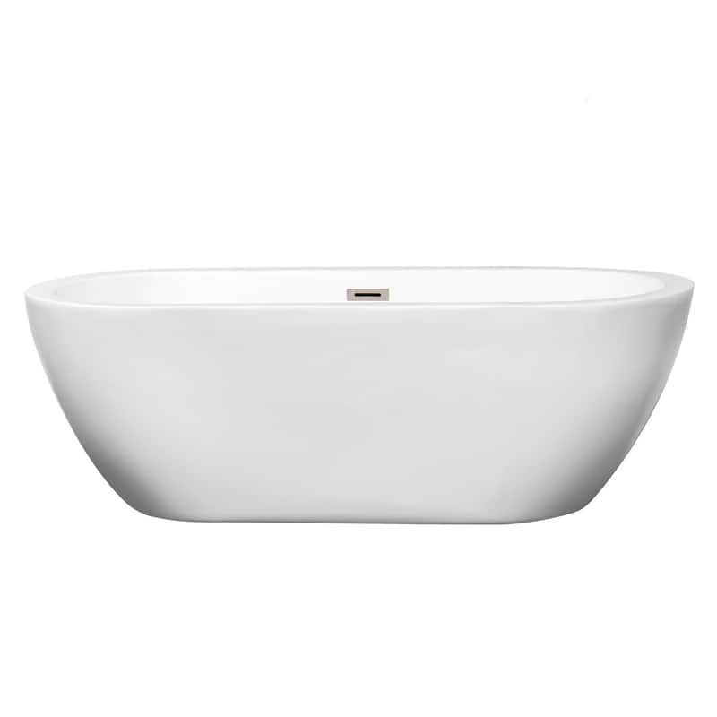 Wyndham Collection Soho 68" Free Standing Acrylic Soaking Tub with