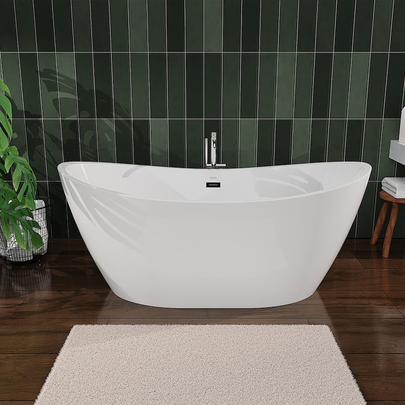 Empava Freestanding Bathtubs Acrylic Stand Alone Soaking Tubs