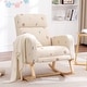 preview thumbnail 21 of 126, HOMYKA Rocking Chair for Nursery with Footrest Beige-Bear