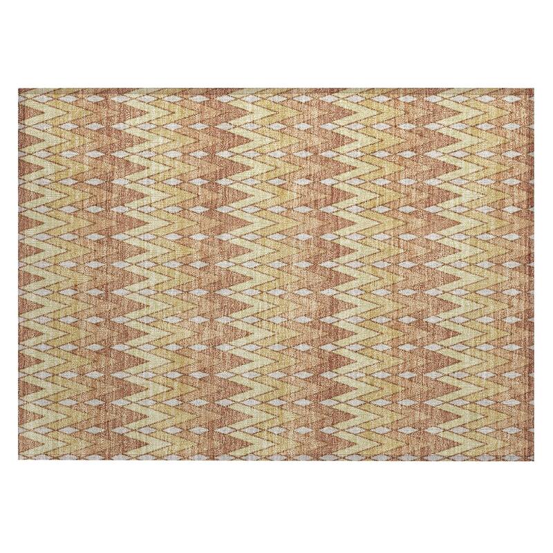 Machine Washable Indoor/ Outdoor Modern Baxter Chantille Rug