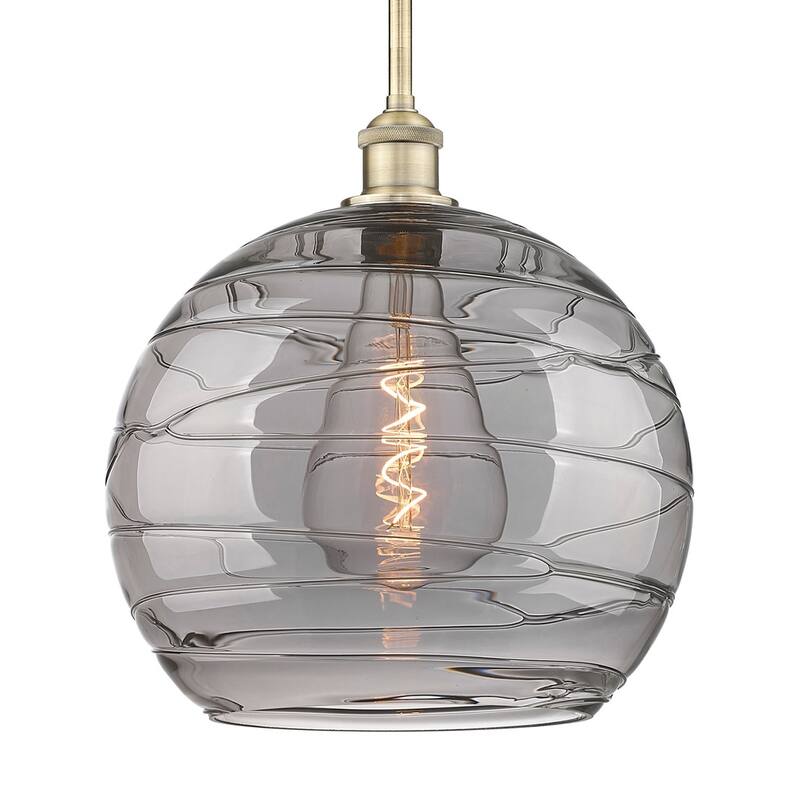 Innovations Lighting 616-1S 15 14 Athens Deco Swirl Pendant Athens - Antique Brass