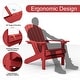 preview thumbnail 4 of 10, WINSOON All Weather HIPS Outdoor Plastic Adirondack Chairs Set of 4