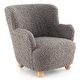 preview thumbnail 3 of 28, Costway Sherpa Kids Sofa with Solid Rubber Wood Legs for Boys & Girls - See Details Grey