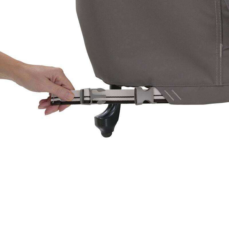 Classic Accessories Ravenna Water-Resistant 52 Inch Round Bistro Patio Table & Chair Set Cover