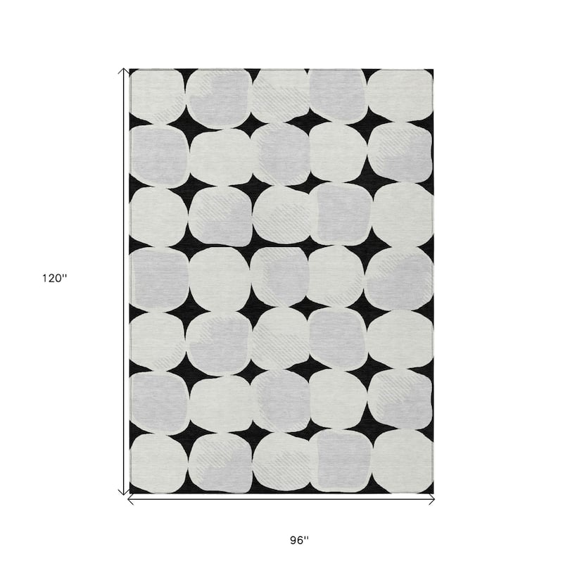 HomeRoots Abstract Transitional Rectangle Outdoor Rug