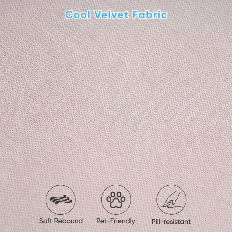 Mixoy Pull Out Loveseat Sofa,Sleeper Sofa Bed with Mattress,Cup Holder